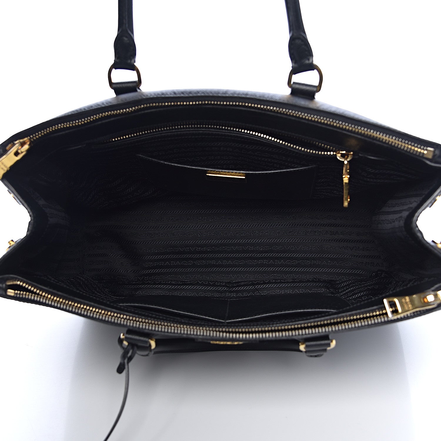 Prada Saffiano Large Galleria Double Zip Tote Black 5 of 20