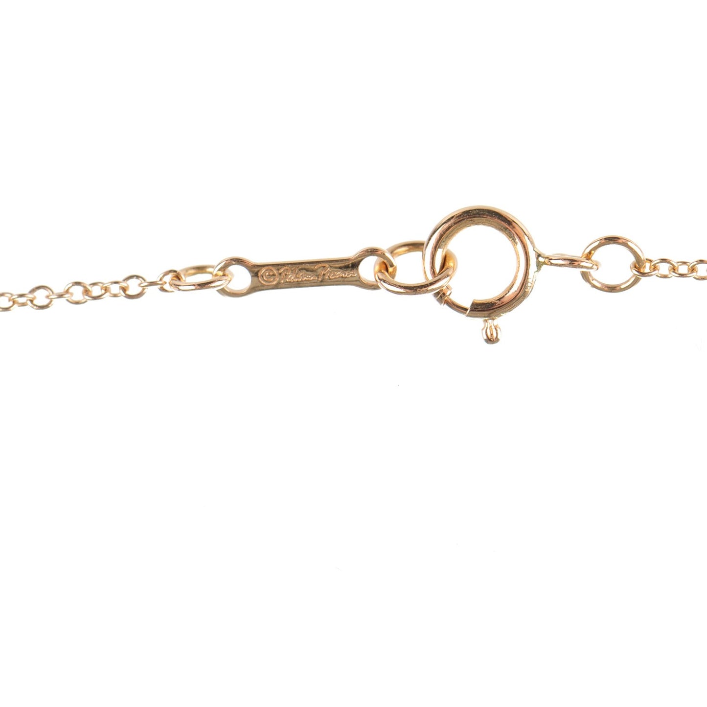 18K Rose Gold Black Diamond Pendant Necklace