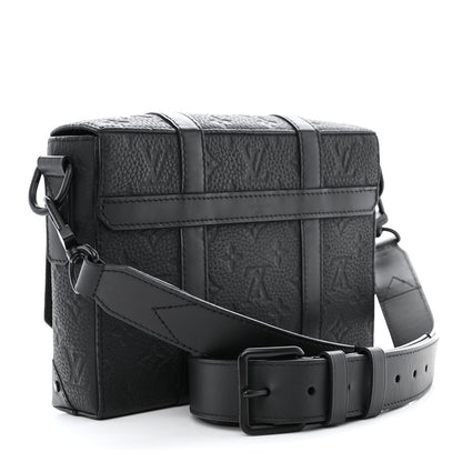Louis Vuitton Taurillon Monogram Trunk Messenger Black 3 of 11