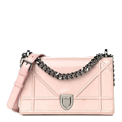 Christian Dior Ceramic Effect Deerskin Small Diorama Flap Bag Pink 1 of 26