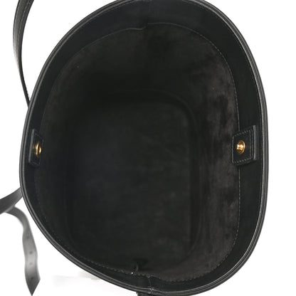 Celine Smooth Calfskin Triomphe Small Bucket Bag Black 6 of 10