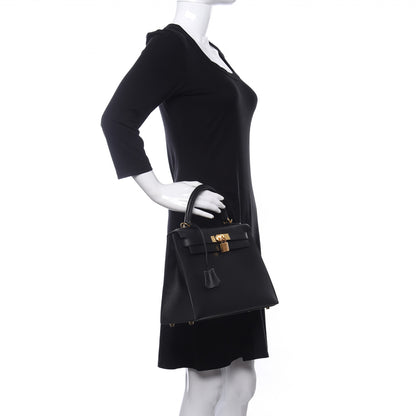 Hermes Epsom Kelly Sellier 28 Black 3 of 40
