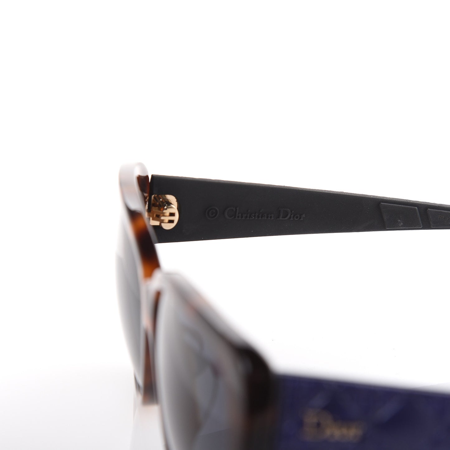 Cannage Dior Lady 2R Sunglasses Havana Blue