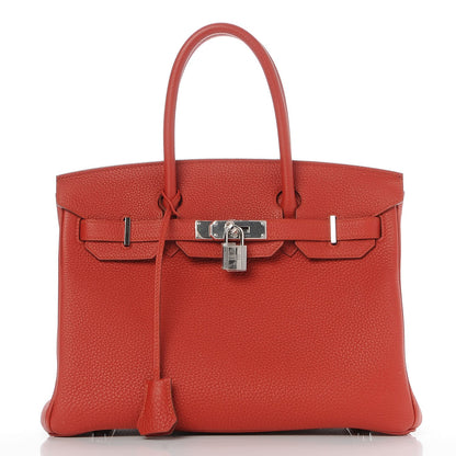 Hermes Togo Birkin 30 Vermillion 1 of 31