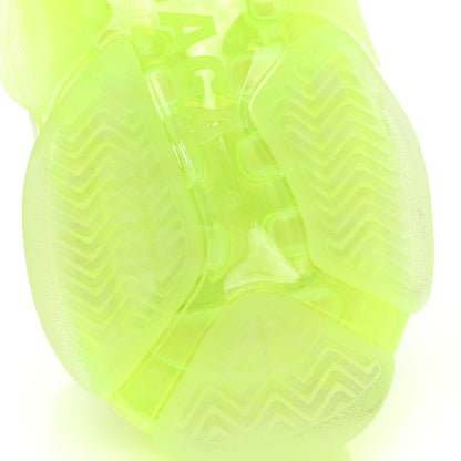 Balenciaga Fabric Mesh Clear Sole Fluo Womens Triple S Sneakers 36 White Fluo Yellow 10 of 12