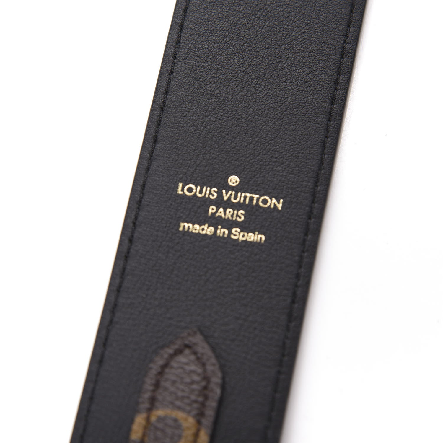 Louis Vuitton Monogram Bandouliere Shoulder Strap Black 3 of 3