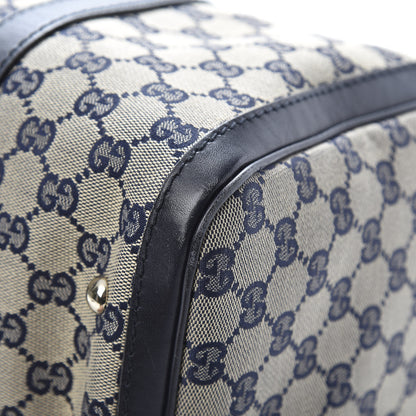 Gucci Monogram Medium Boston Navy 10 of 17