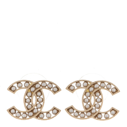 Chanel Pearl CC Earrings Gold 1 of 5