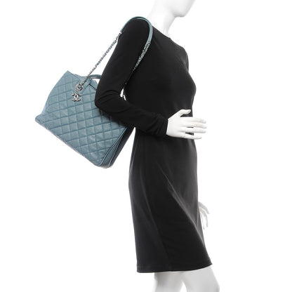 Chanel Caviar Quilted Urban Companion Top Handle Shopping Tote Light Blue 2 of 8