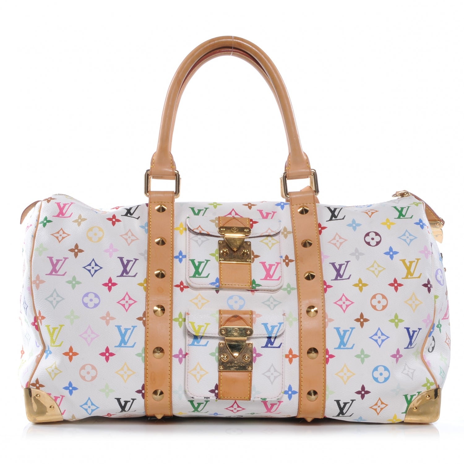 Louis Vuitton Monogram Multicolor Keepall 45 White 1 of 9