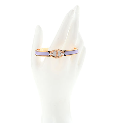 Hermes Enamel Mini Clic Chaine d'Ancre Bracelet GM Parme 2 of 5