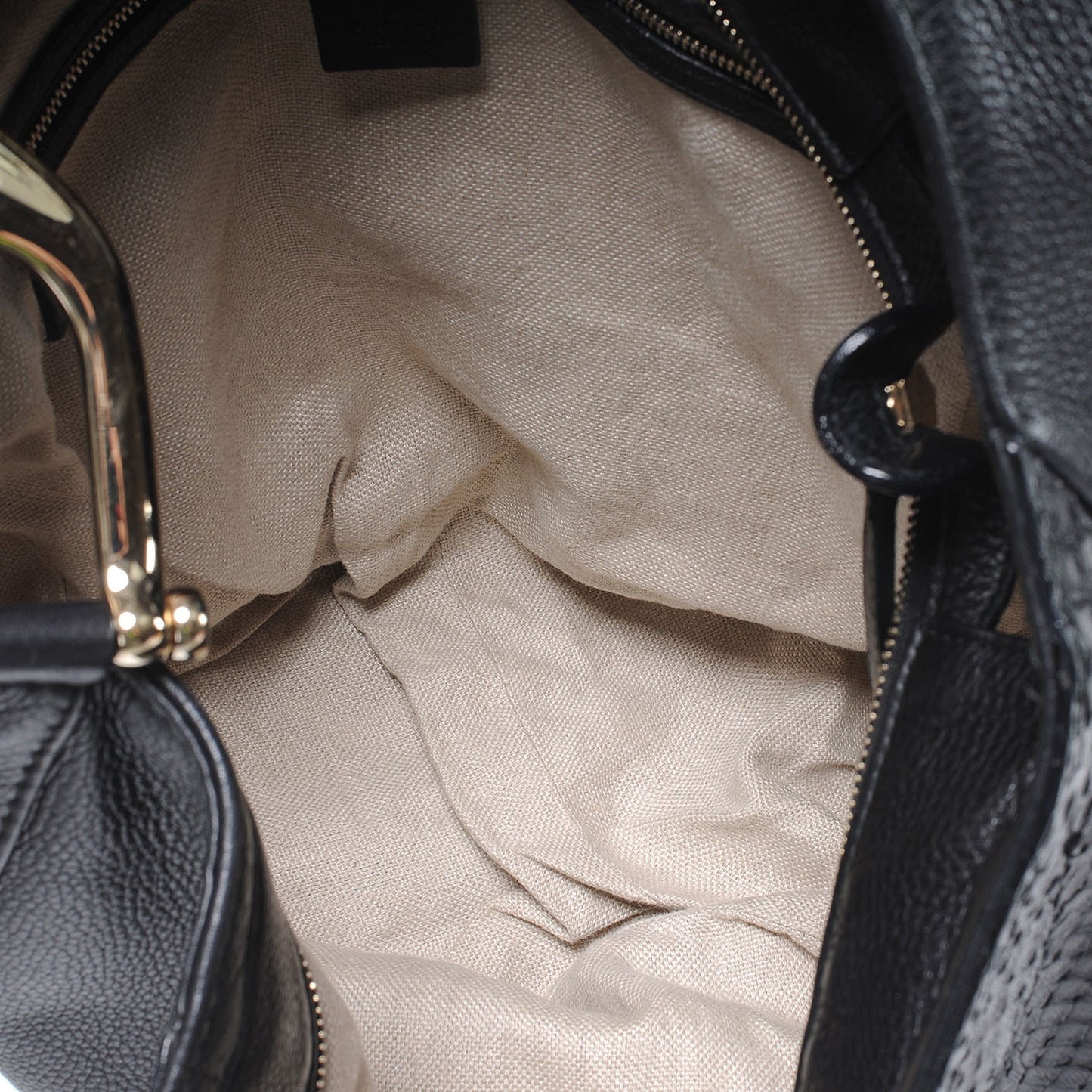 Leather Greenwich Shoulder Bag Black