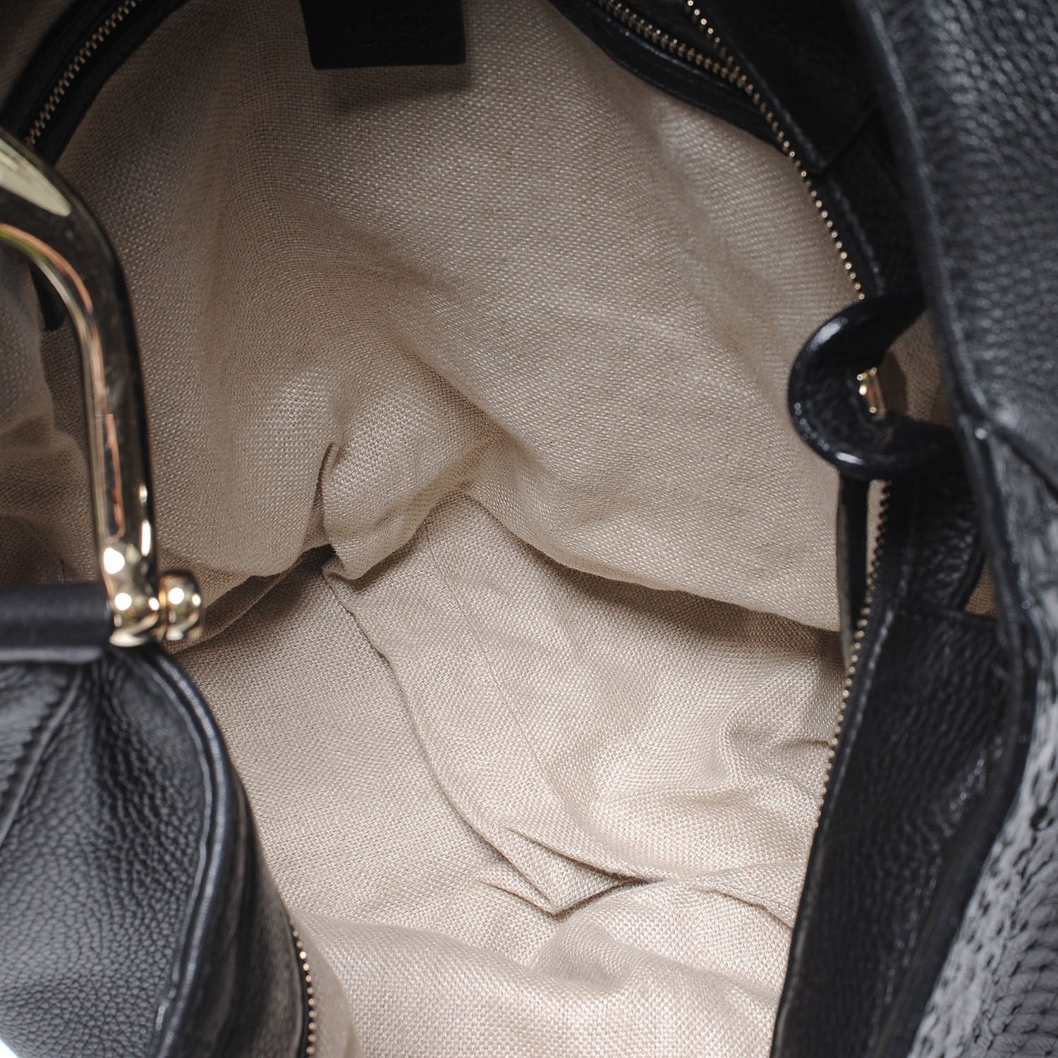 Gucci Leather Greenwich Shoulder Bag Black 5 of 7