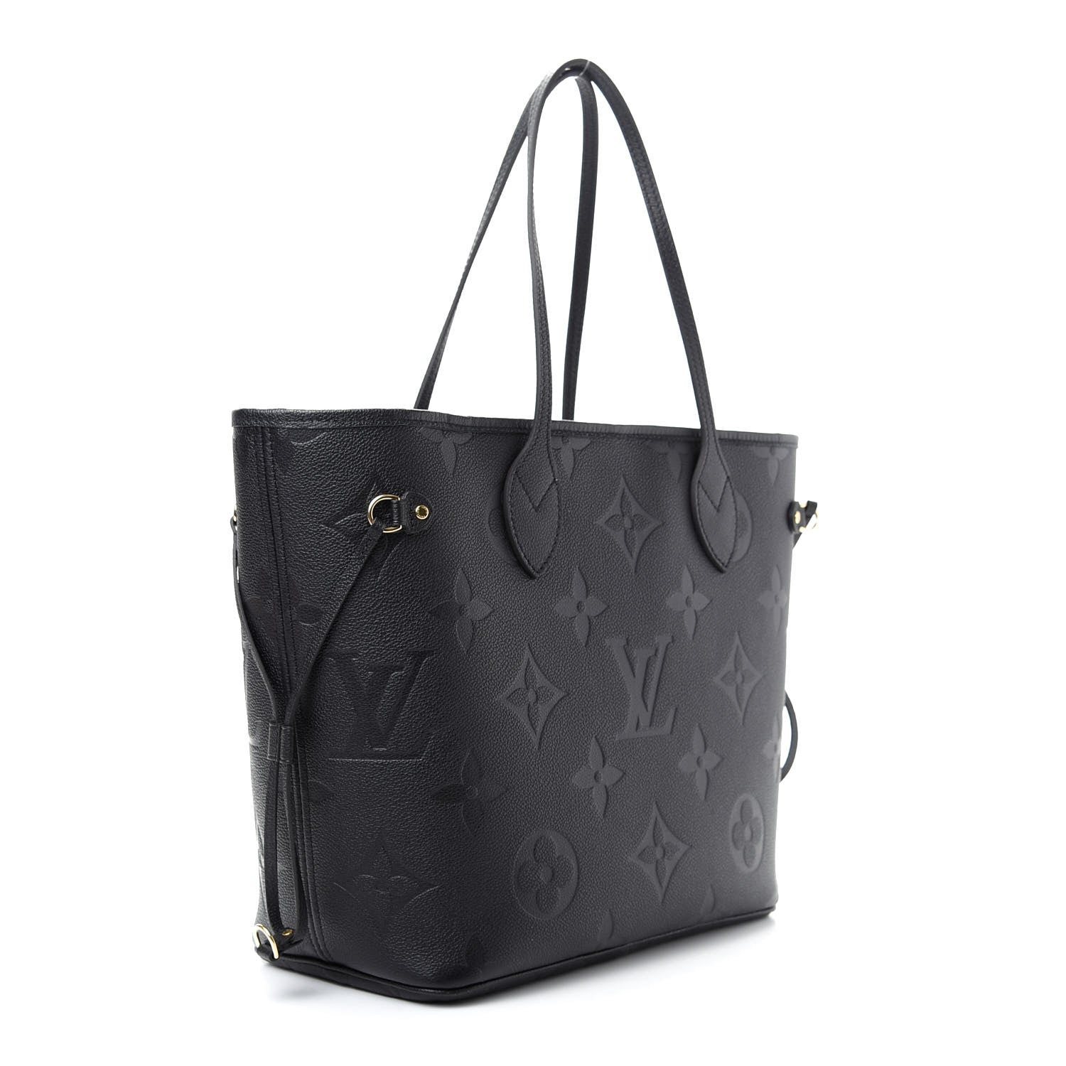 Louis Vuitton Empreinte Monogram Giant Neverfull MM Black 3 of 8