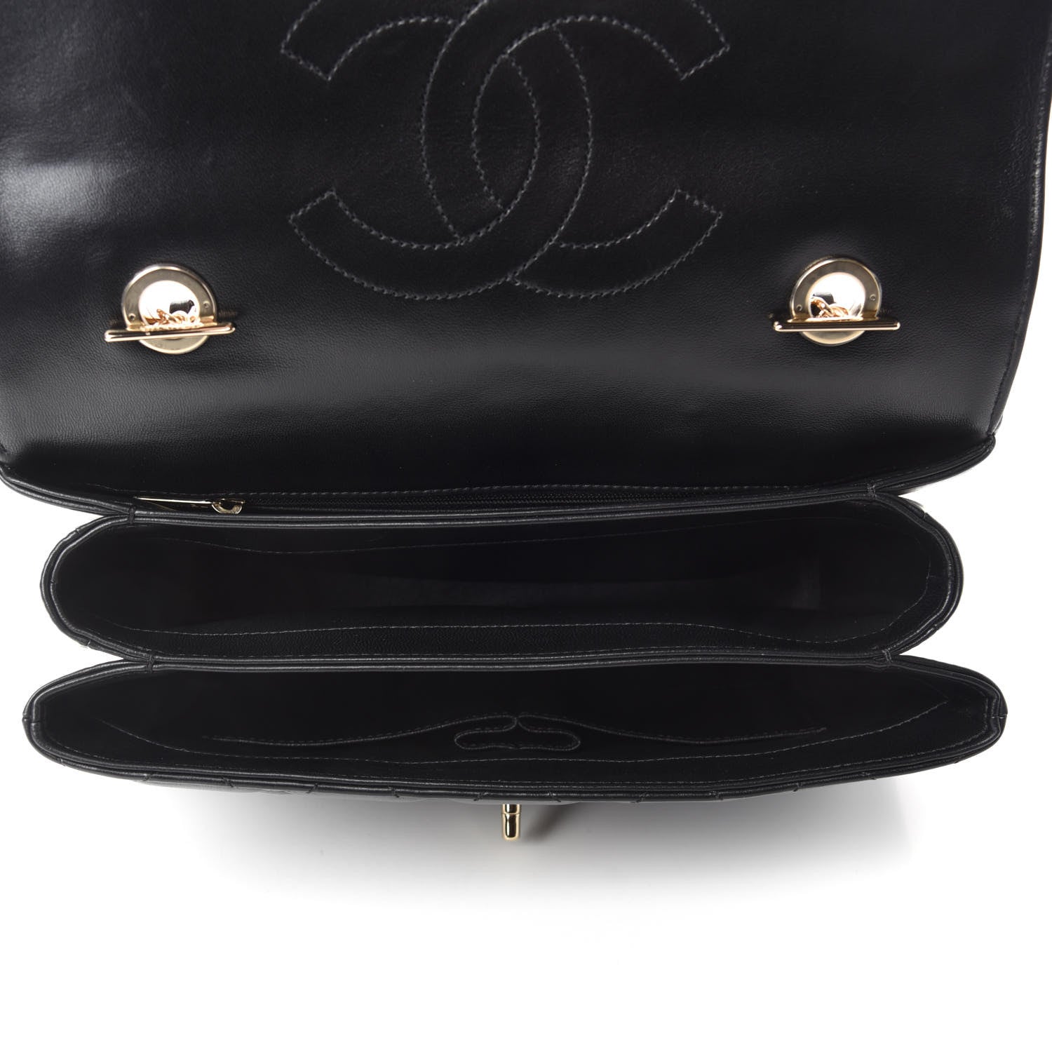 Chanel Lambskin Quilted Medium Trendy CC Flap Dual Handle Bag Black 5 of 11