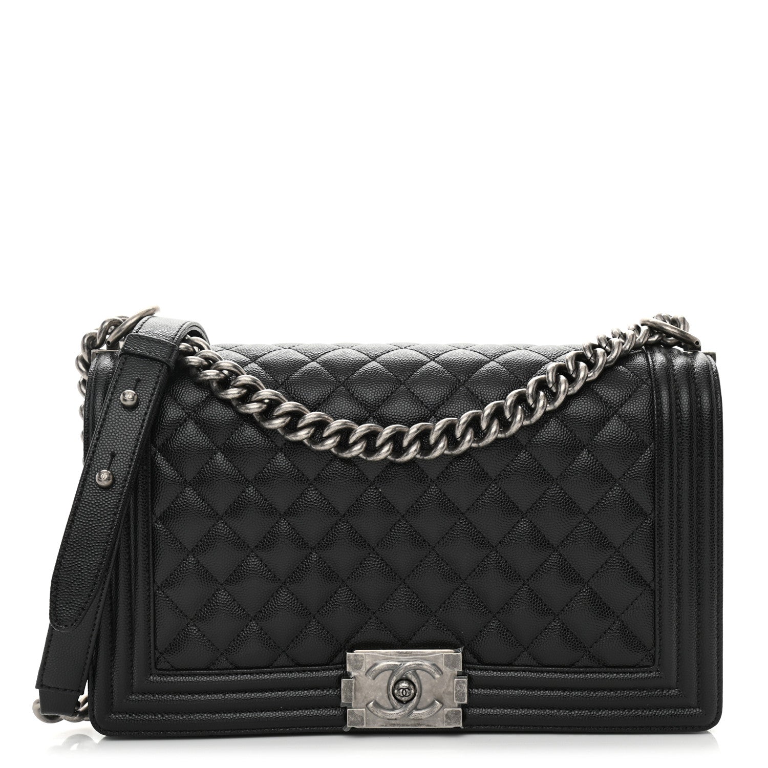 Chanel Caviar Quilted New Medium Boy Flap Black 1 of 11