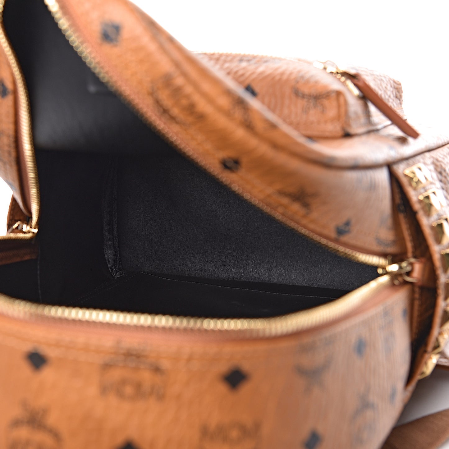 Visetos Small Side Stud Stark Backpack Cognac