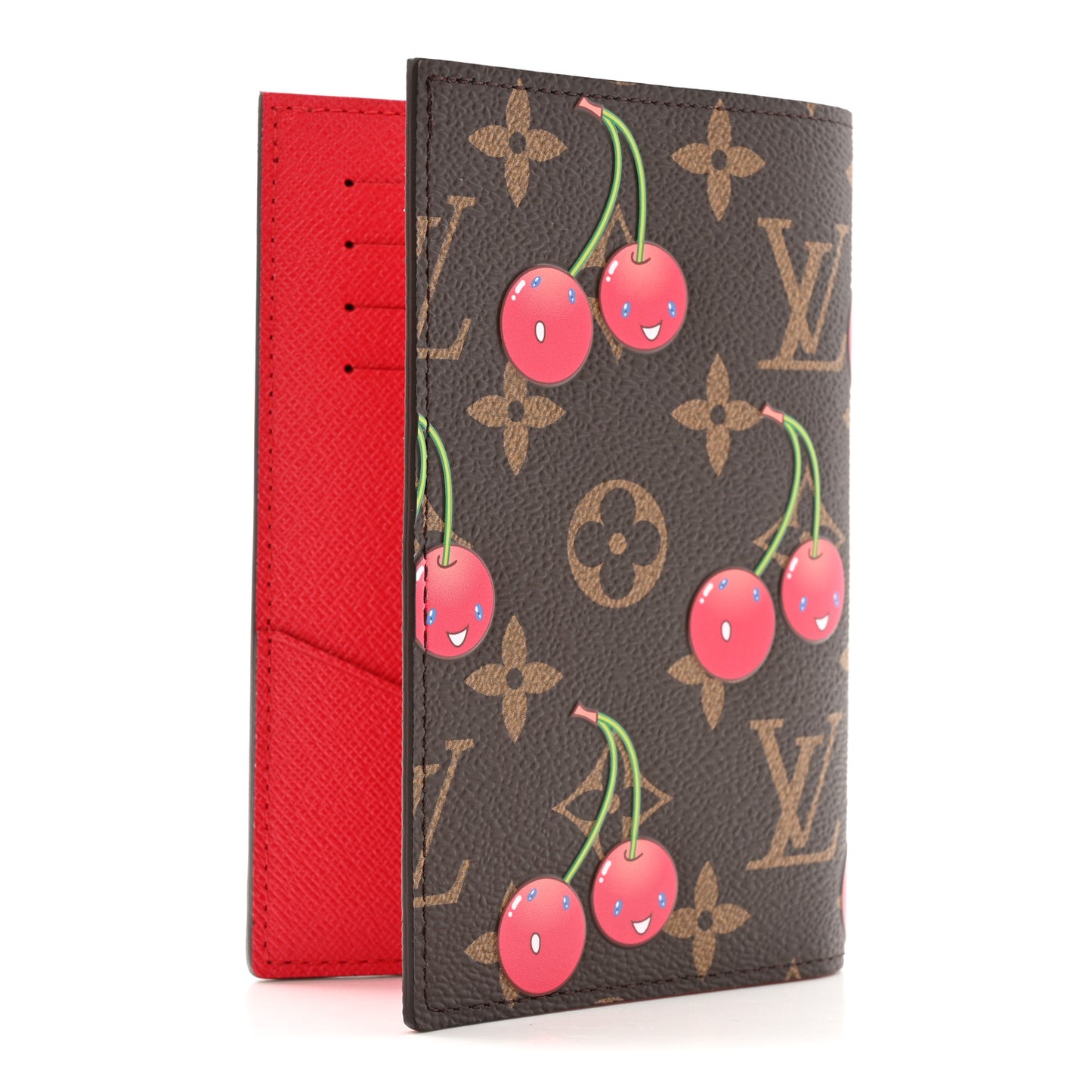 LV X TM Monogram Cerises Passport Cover