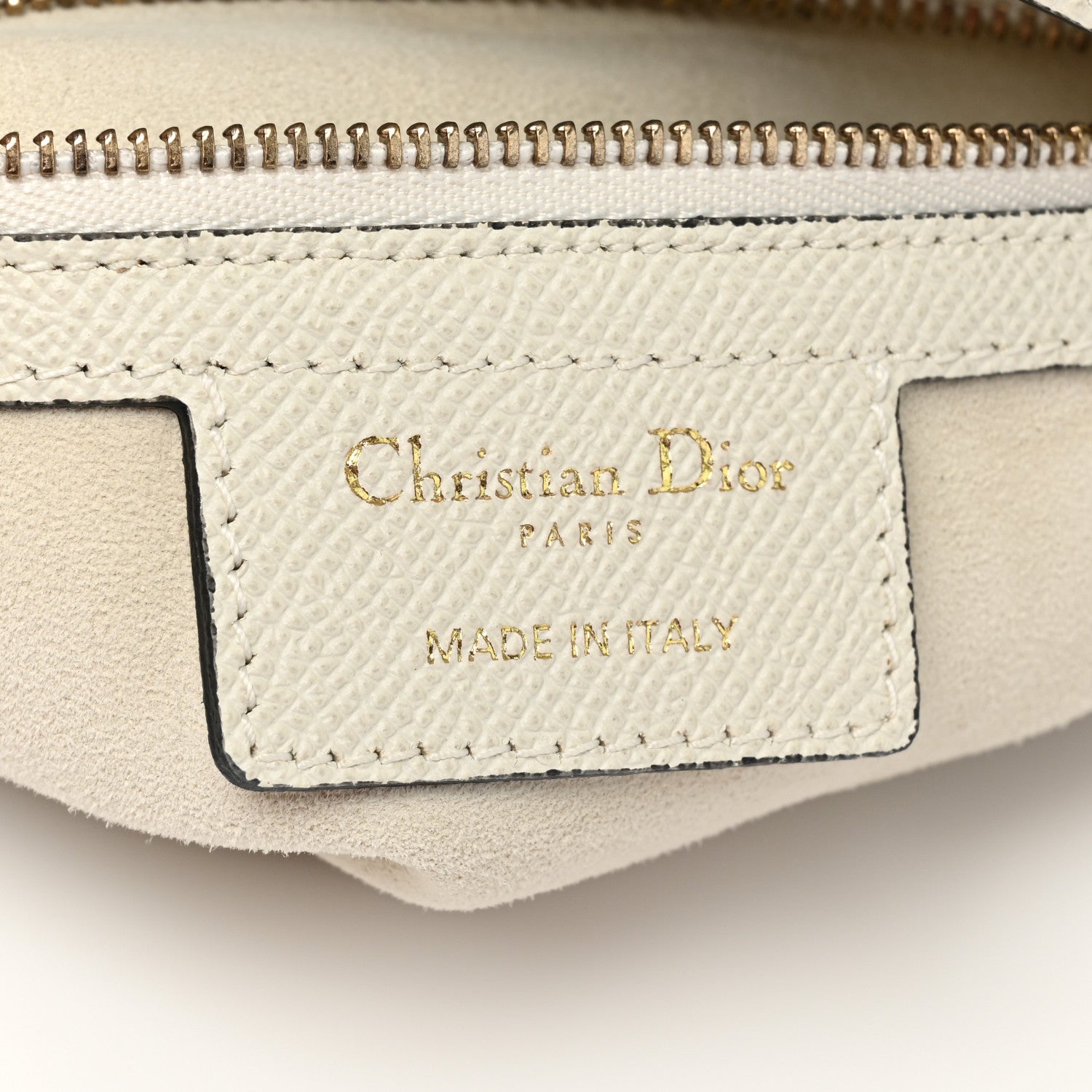 Christian Dior Grained Calfskin Saddle Bag White 6 of 10