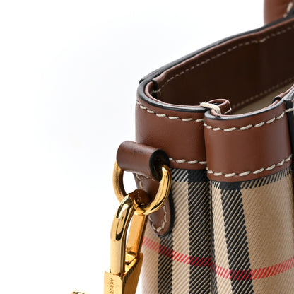 Burberry Vintage Check Calfskin Kane Tote Bag Beige Brown 13 of 18