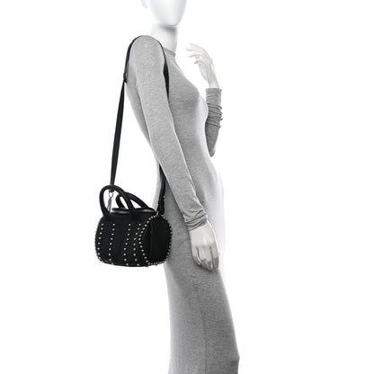 Alexander Wang Calfskin Studded Mini Rockie Matte Black Rhodium Hardware 2 of 10