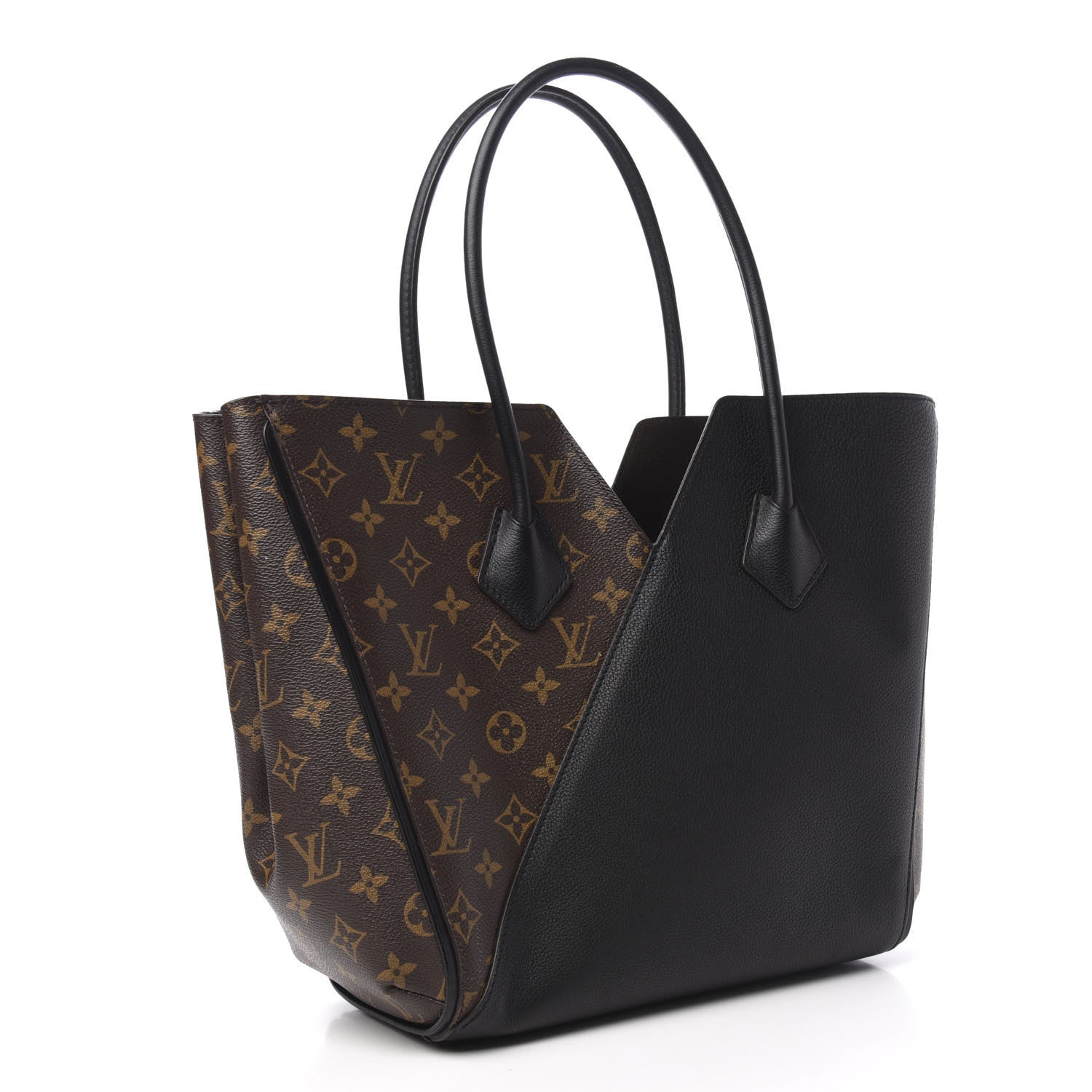 Louis Vuitton Calfskin Monogram Kimono Tote Black 3 of 11