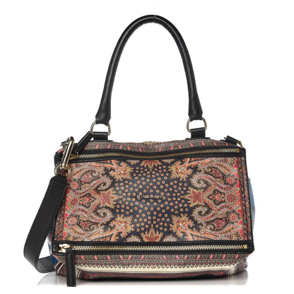 Givenchy Lambskin Paisley Print Medium Pandora Brown Multicolor 1 of 17