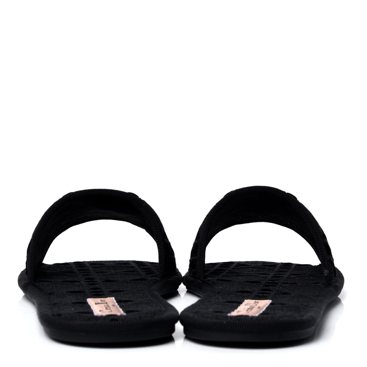 Velvet Cannage Chez Moi Slide Sandal 40 Black