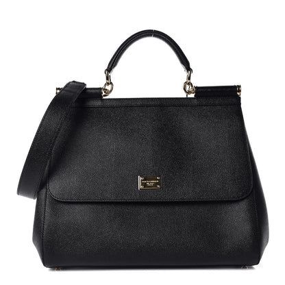 Dolce & Gabbana Dauphine Large Miss Sicily Satchel Black 1 of 9