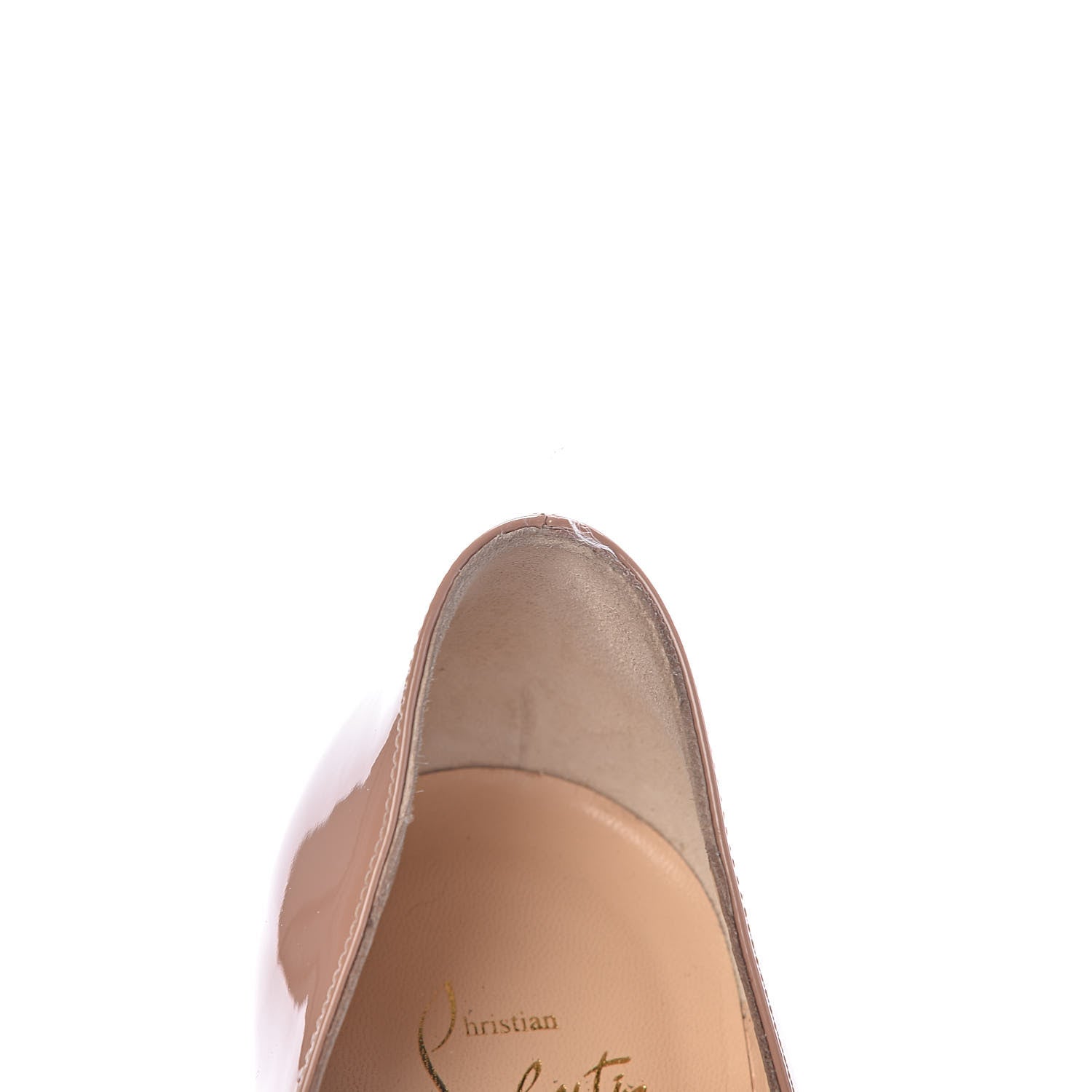 Christian Louboutin Patent So Kate 120 Pumps 39.5 Nude 10 of 13