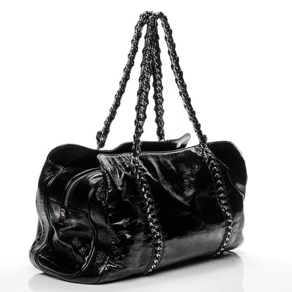 Chanel Patent Calfskin Large Luxe Ligne Tote Black 3 of 8