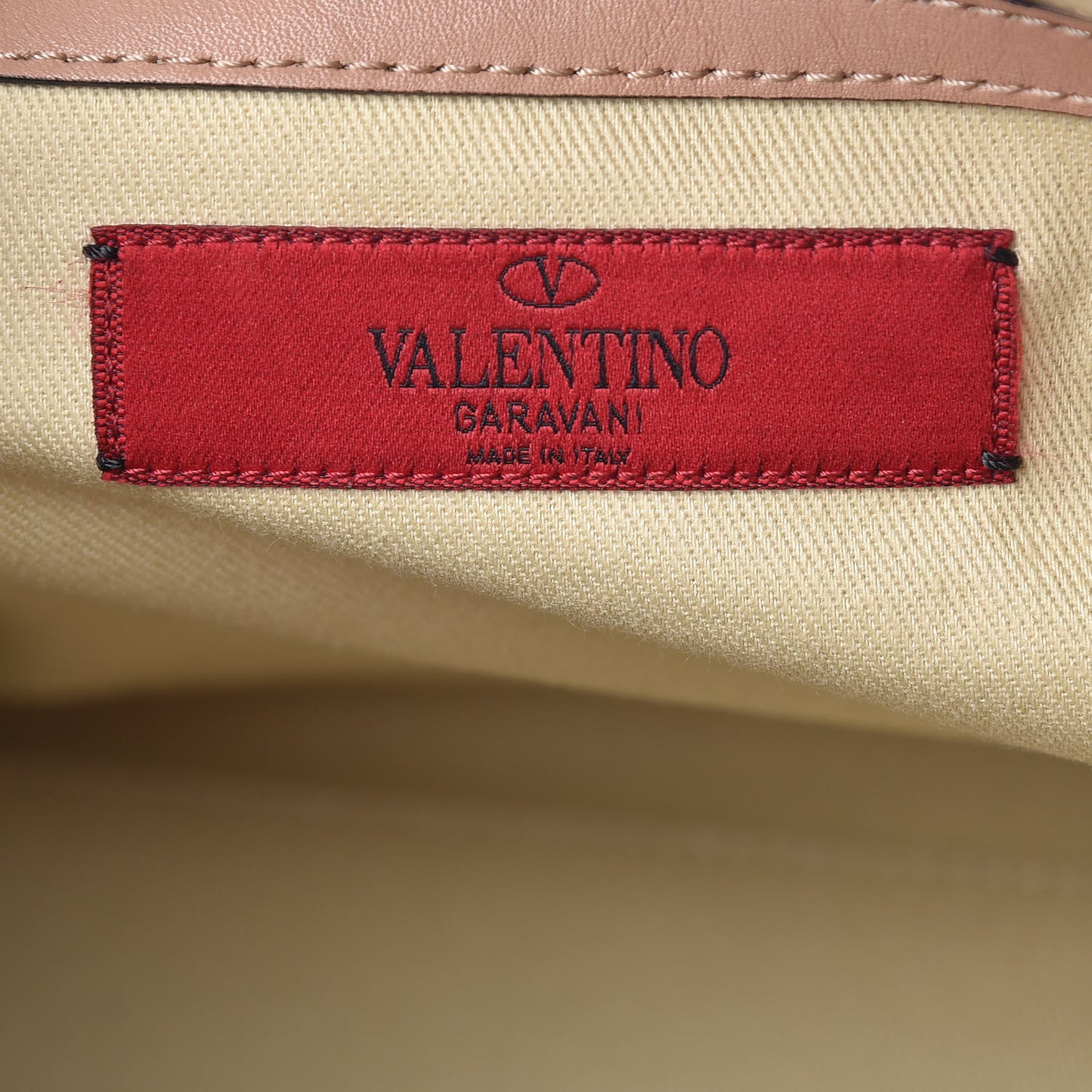Calfskin Rockstud Top Handle Satchel Soft Noisette