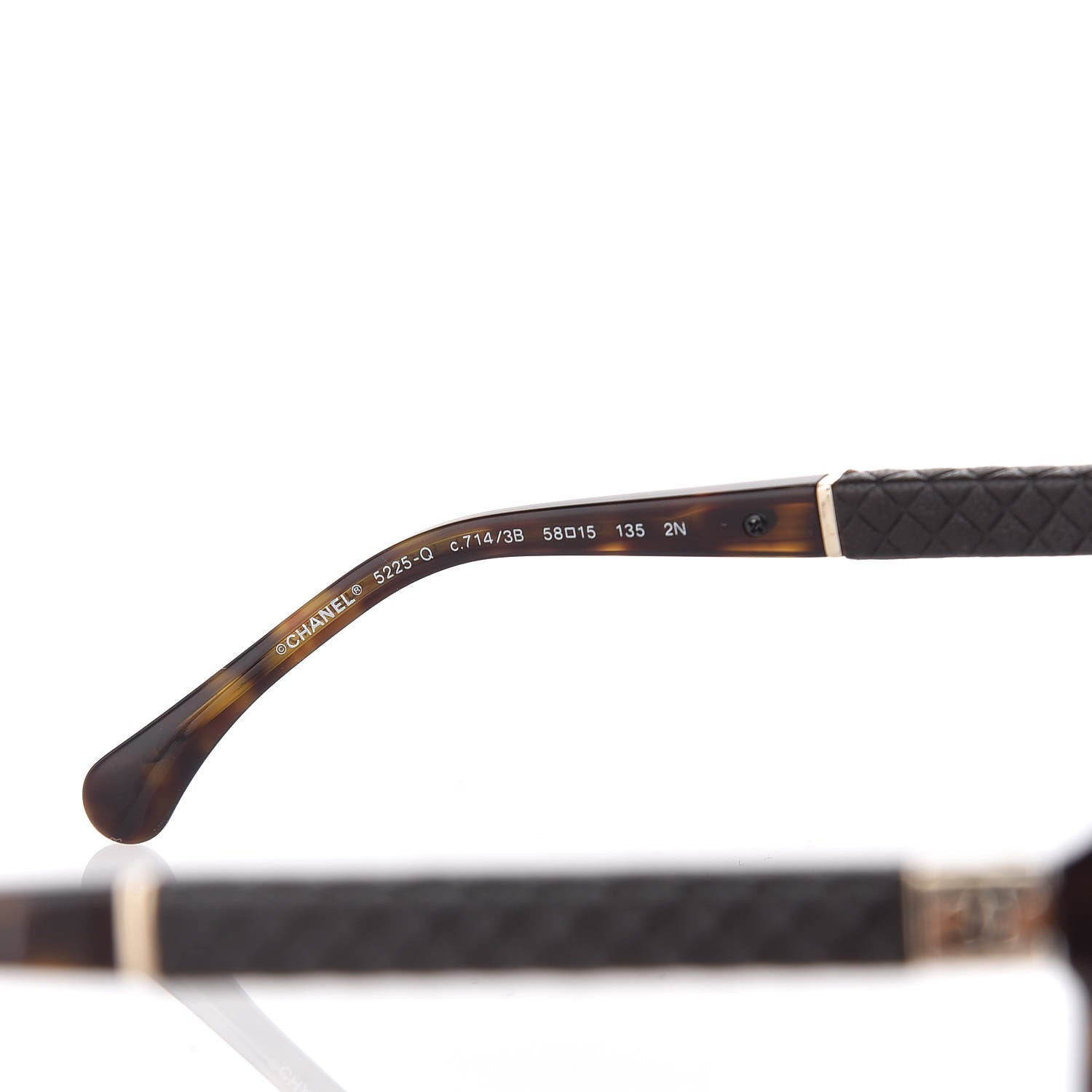 Chanel Quilted CC Sunglasses 5225-Q Tortoise 4 of 6