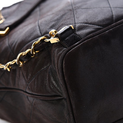 Chanel Lambskin Quilted Tassel Drawstring Backpack Dark Bown 11 of 17