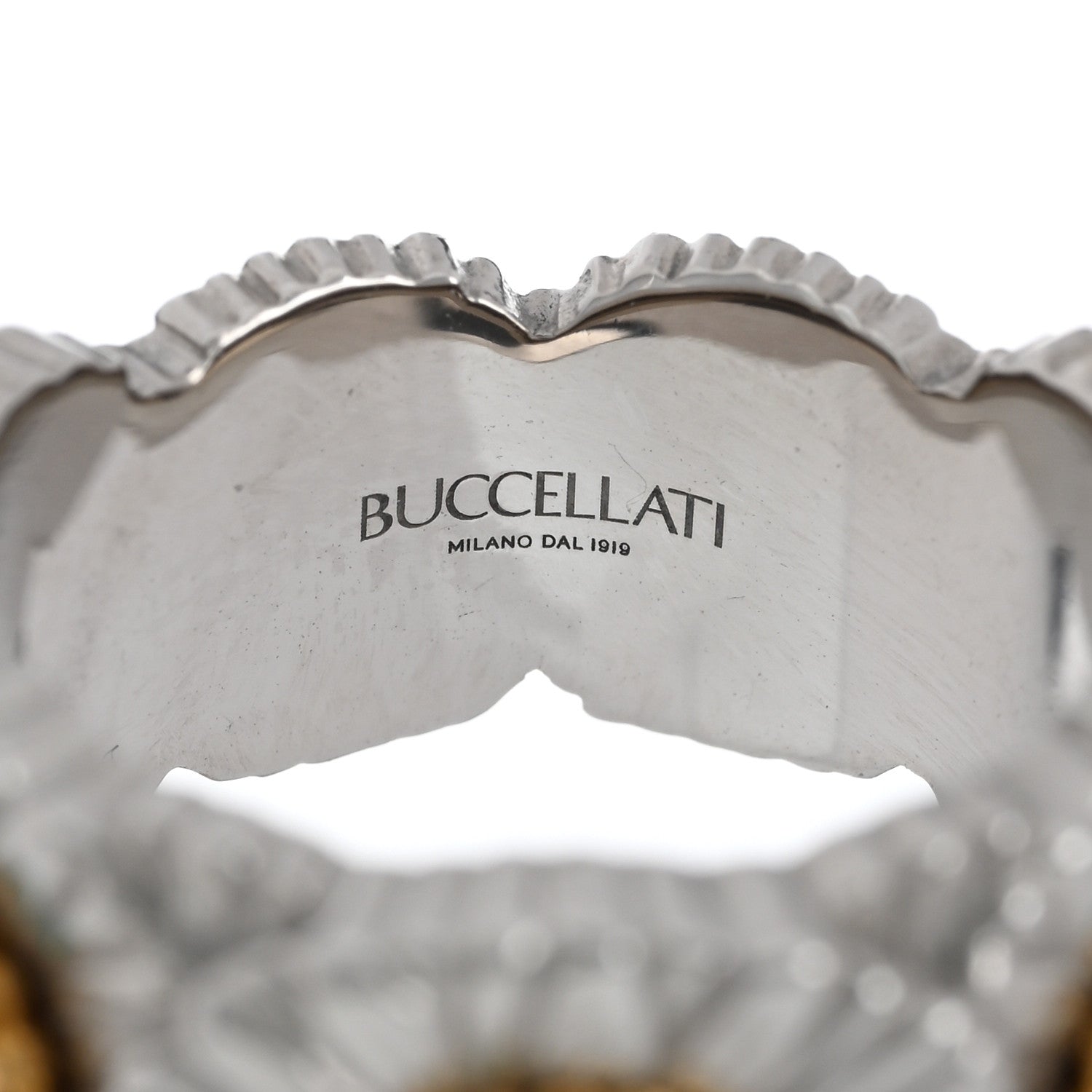 Buccellati Sterling Silver Gold Vermeil Blue Agate Blossoms Daisy Color Eternelle Ring 50 5.25 4 of 5