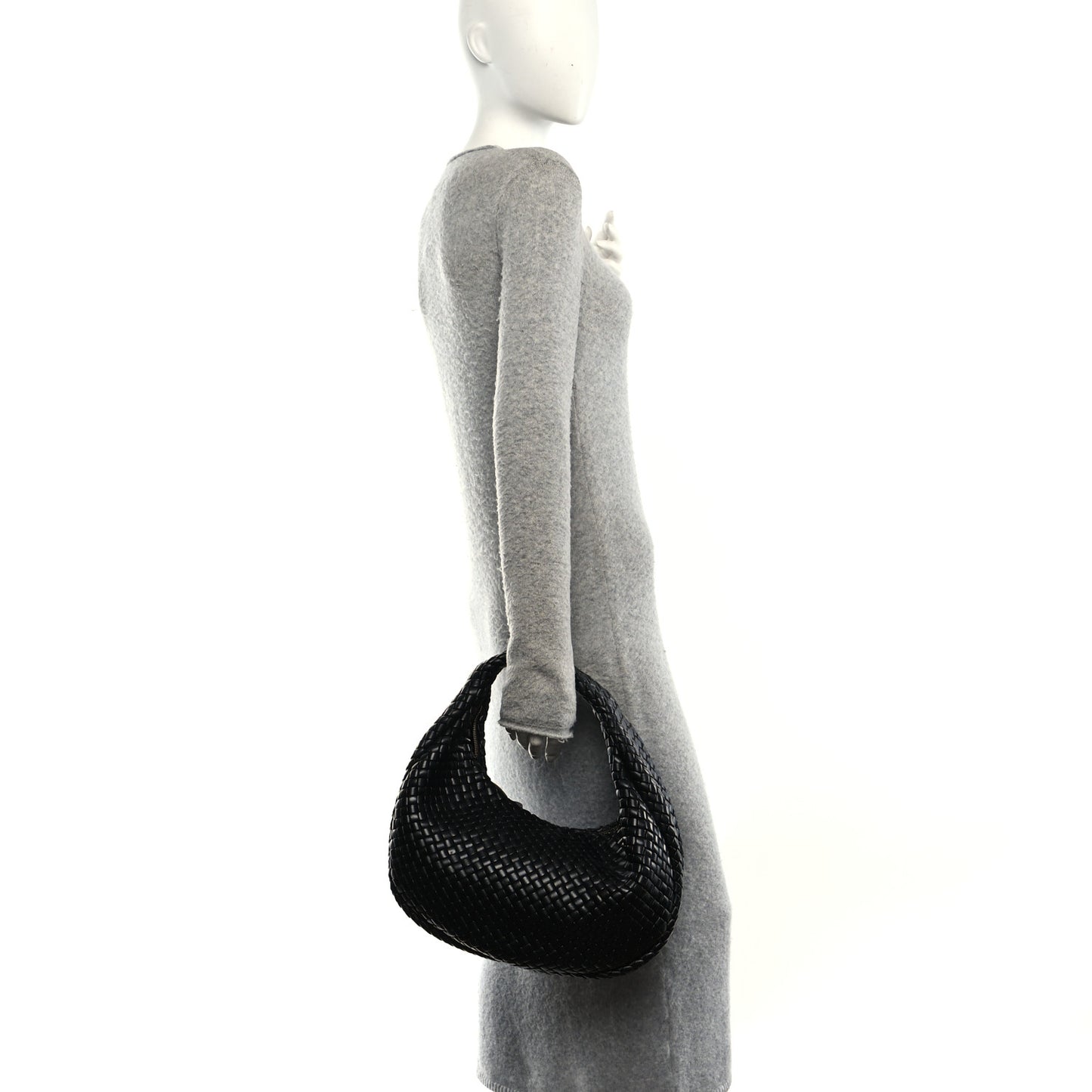 Lambskin Intrecciato Padded Jodie Black
