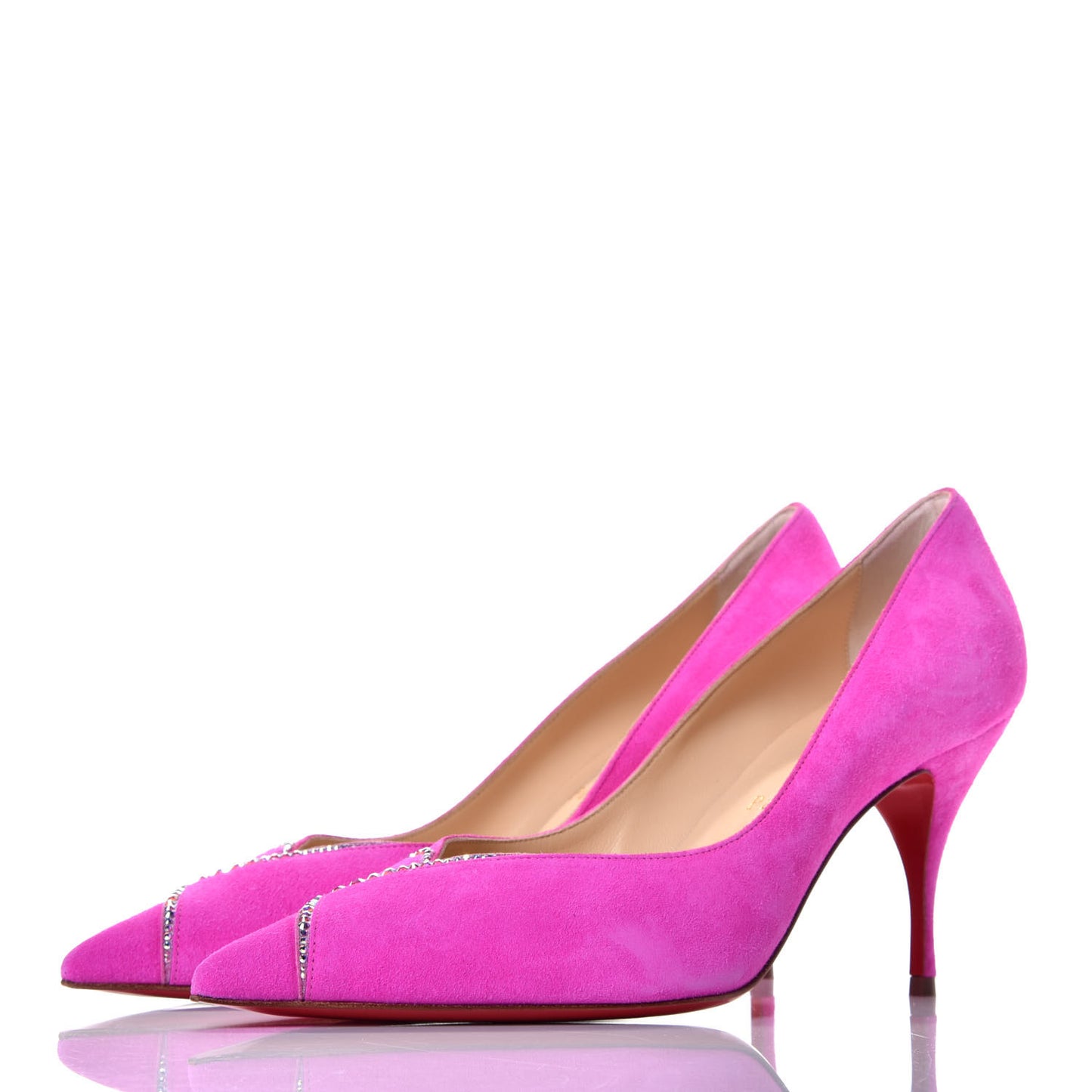 Veau Velours Strass 80 Pumps 37 Diva Pink