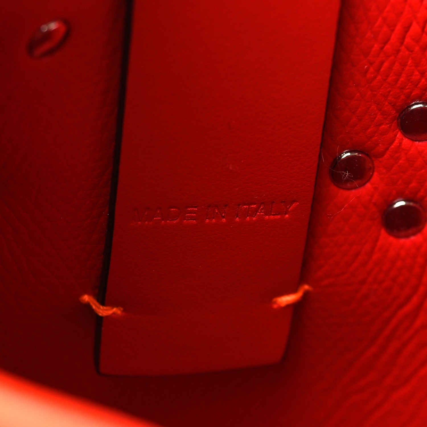 Christian Louboutin Calfskin Empire Spike Studded Mini North South Cabata Tote Sunrise Multicolor 7 of 9