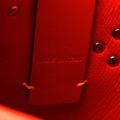 Christian Louboutin Calfskin Empire Spike Studded Mini North South Cabata Tote Sunrise Multicolor 7 of 9