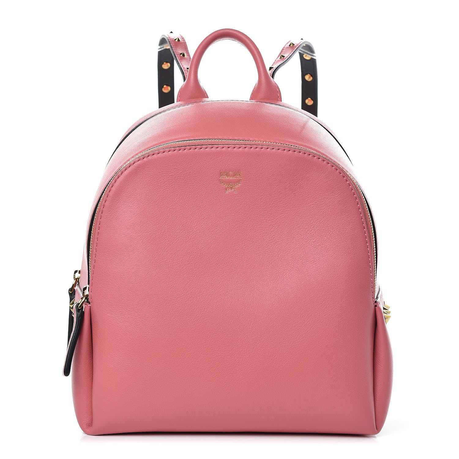 MCM Calfskin Mini Duchess Polke Studs Backpack Pink 1 of 10