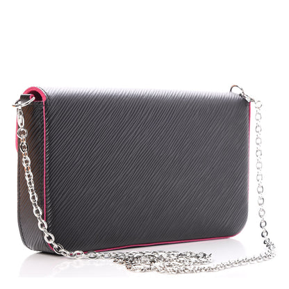 Louis Vuitton Epi Pochette Felicie Black Hot Pink 3 of 9