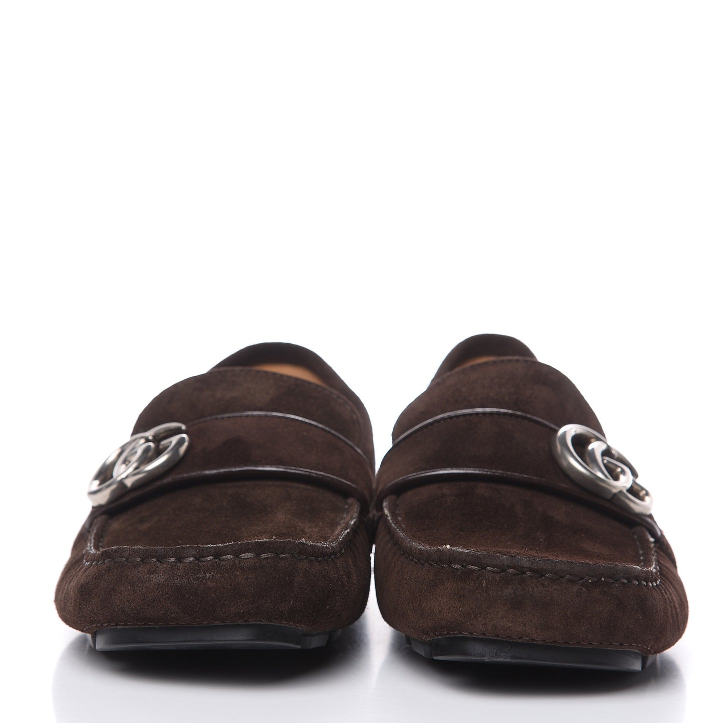 Suede Mens Driver Queen Loafers 6.5 Cocoa