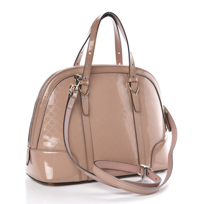 Gucci Patent Microguccissima Small Nice Top Handle Dome Bag Dark Cipria 3 of 10
