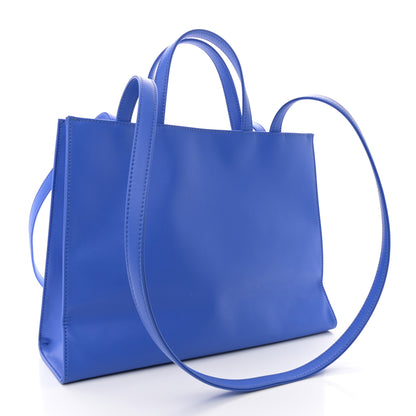 Telfar Vegan Leather Medium Shopping Bag Cerulean 3 of 14
