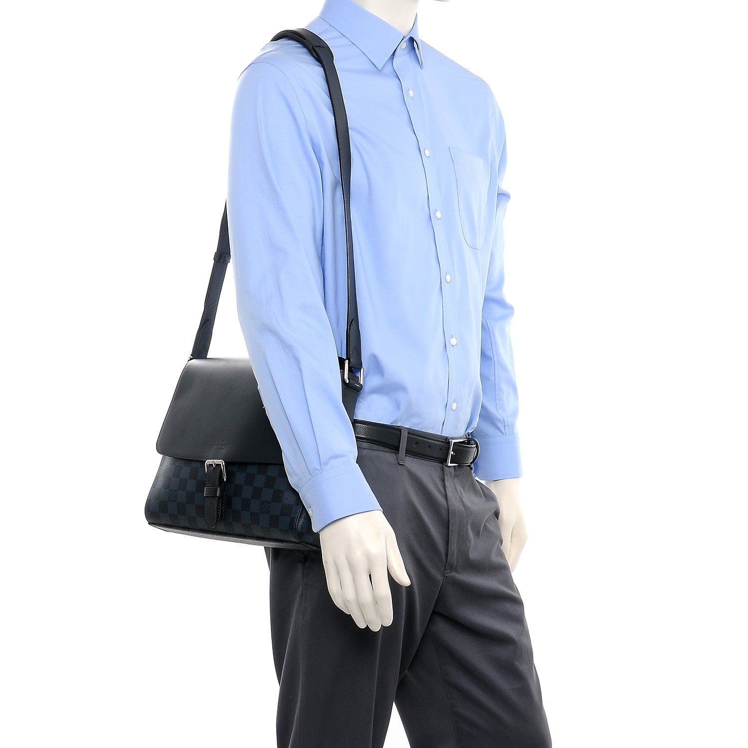 Louis Vuitton Damier Cobalt Newport Messenger PM 2 of 7