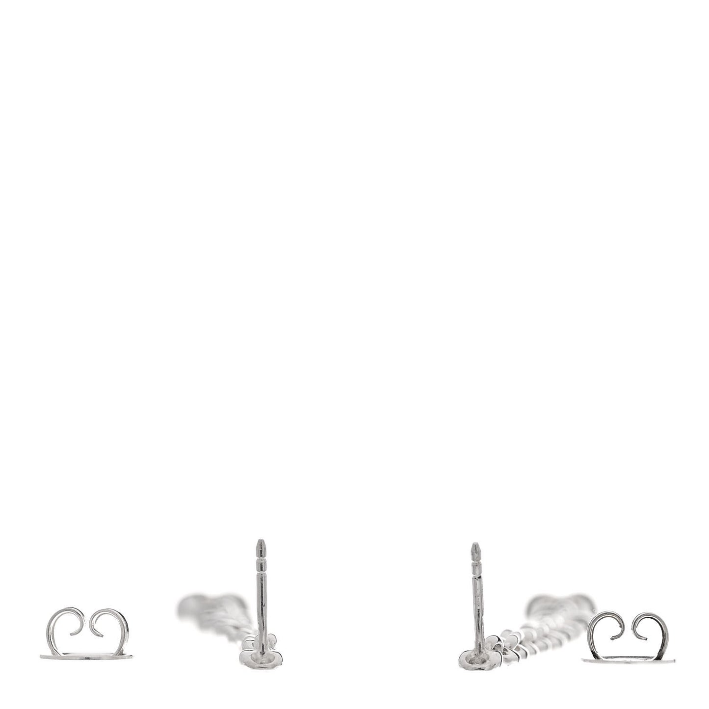Sterling Silver Horsebit Long Drop Earrings