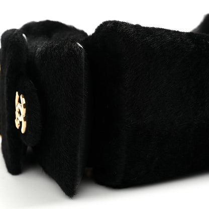 Chanel Pony Hair Mini Chanel 25 Handbag Black 9 of 11