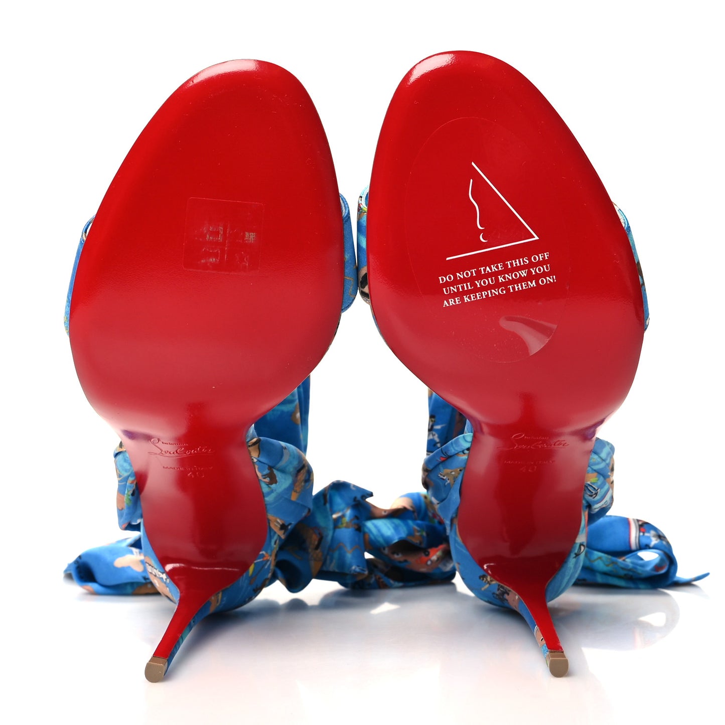 Crepe Satin Greekaba Du Desert 110 Sandal 40 Blue Multicolor
