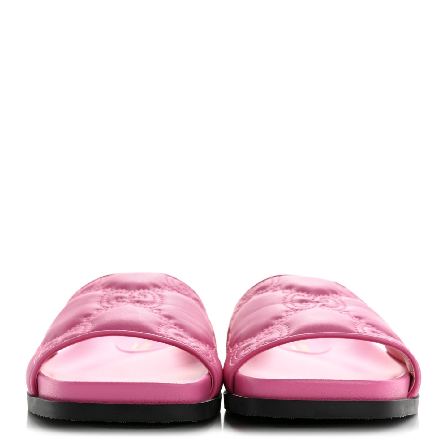 Nappa GG Matelasse Flat Slide Sandals 39 Bon Bon