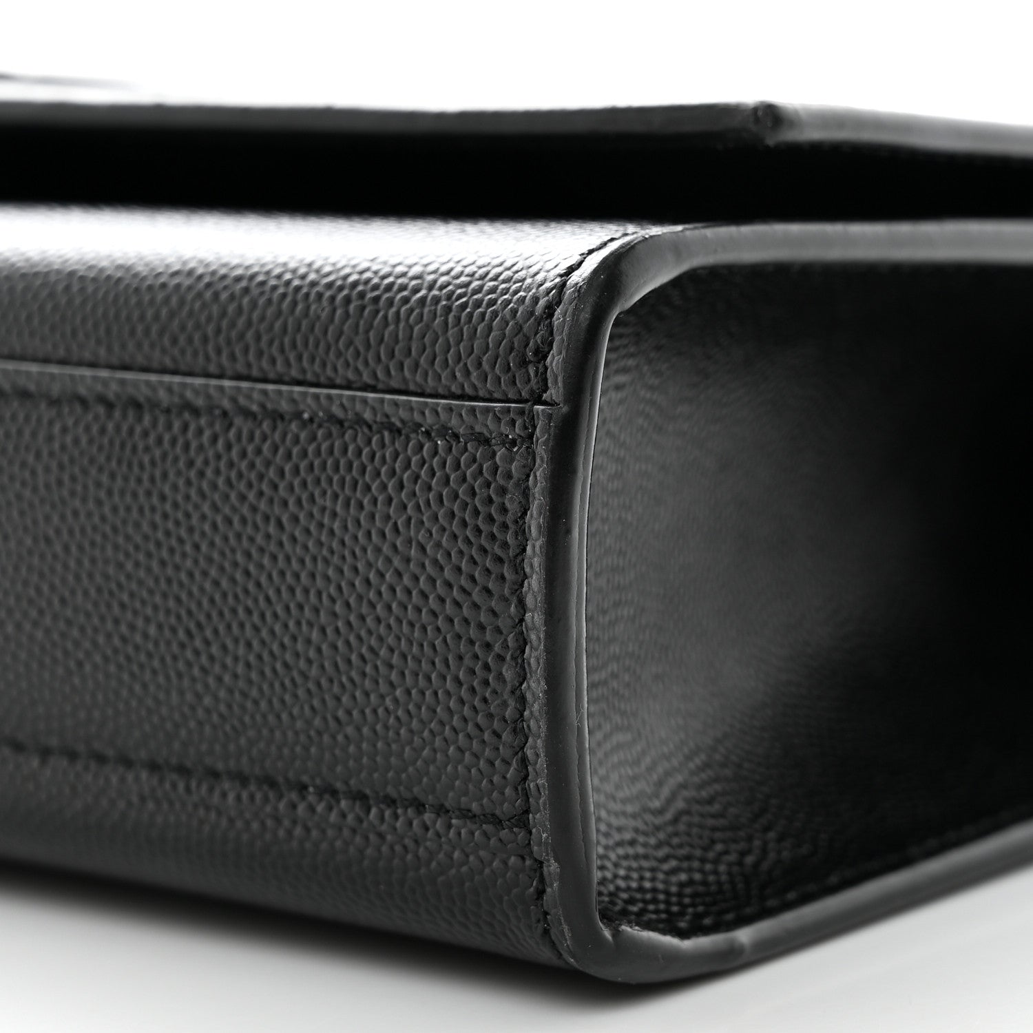 Saint Laurent Grain De Poudre Medium Classic Monogram Monochrome Kate Satchel Black 10 of 10